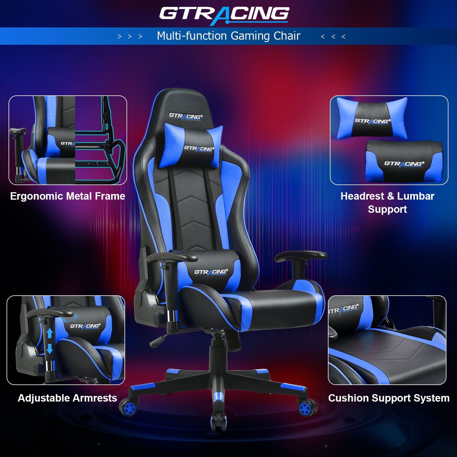 gtr racing chair bluetooth