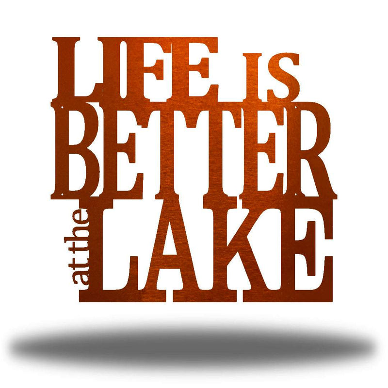 Riverside Designs-Life is Better at the Lake-Metal Wall Art Décor
