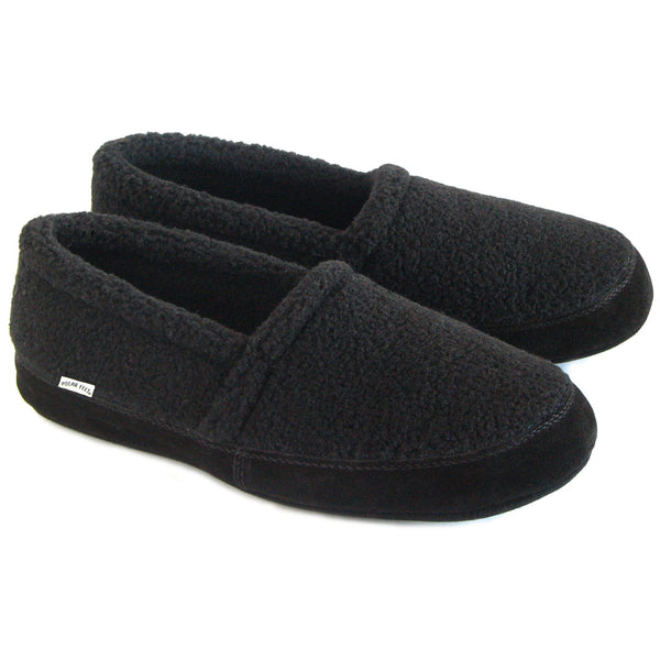 Polar Feet® Women's Perfect Mocs™ Black Berber | Slippers – Polar Feet® Ltd