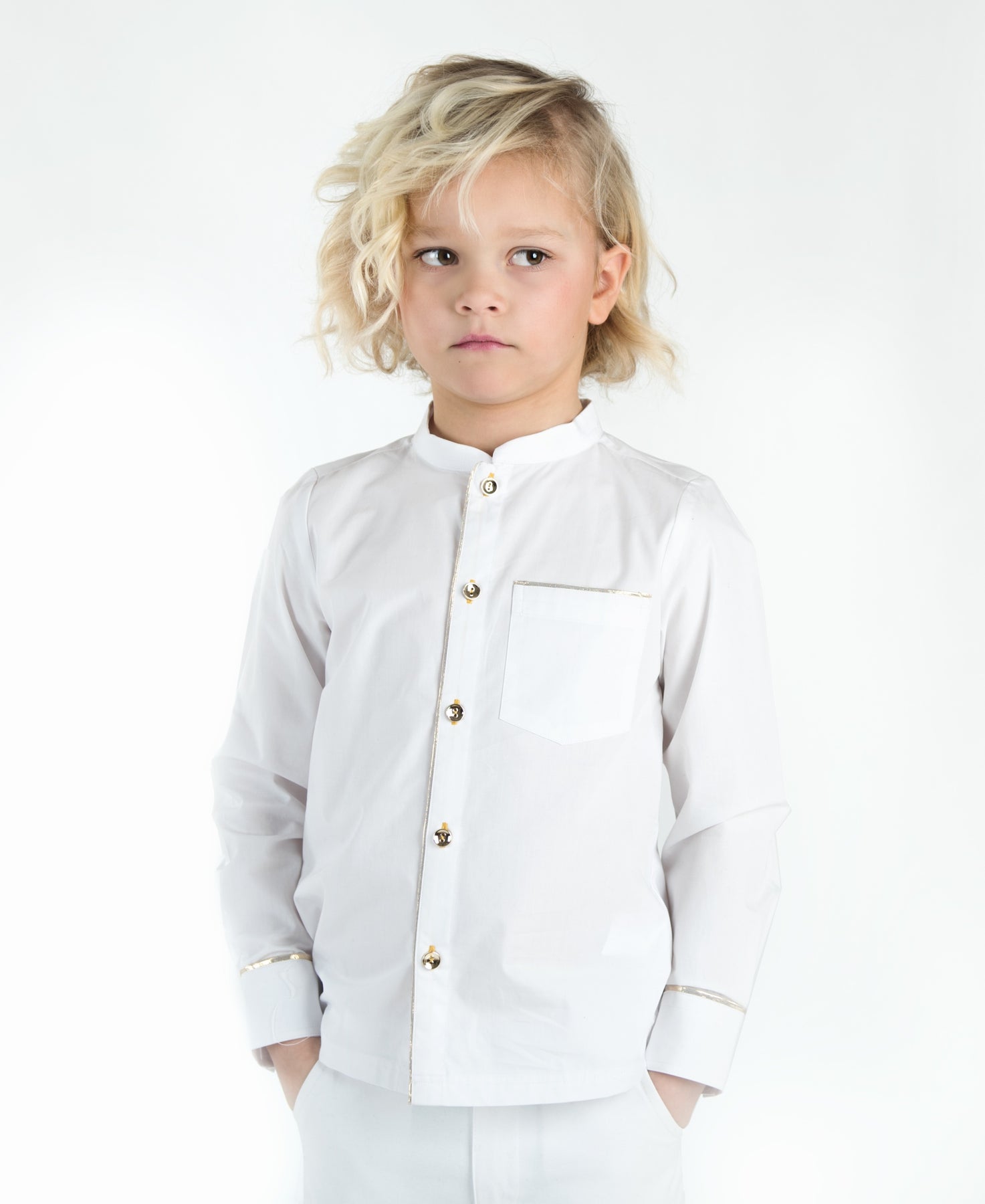 Mandarin Collar Shirt – Lulu Kids Clothing