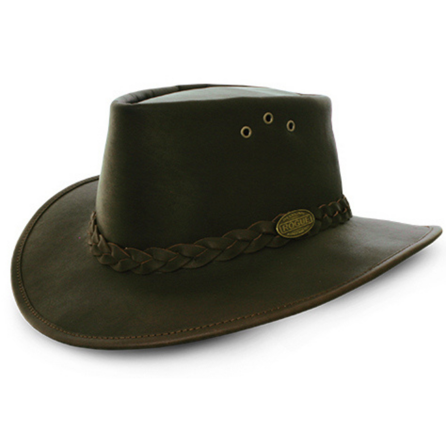 Original Rogue Mens Breezy Leather Brim Hat From Otterburn Mill