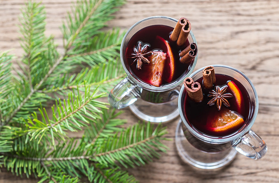 mulled wine with tea