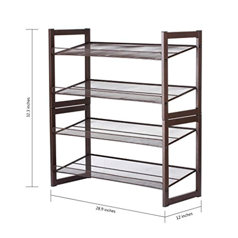 12 inch shoe rack