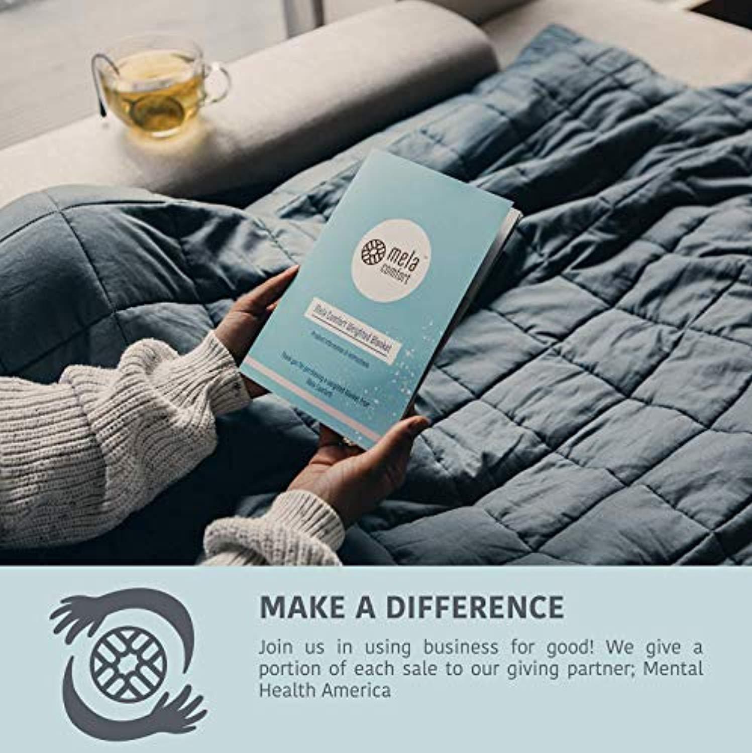 Mela Comfort Weighted Blanket - 15LBS - Adult Queen Size – Sofia Imports