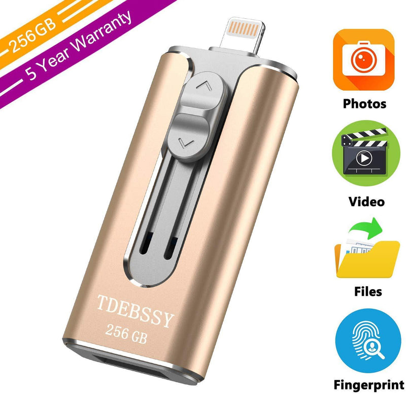Tdebssy Usb 3 0 Flash Drive For Iphone Ipad 256gb Photo Stick For Ipho Sofia Imports