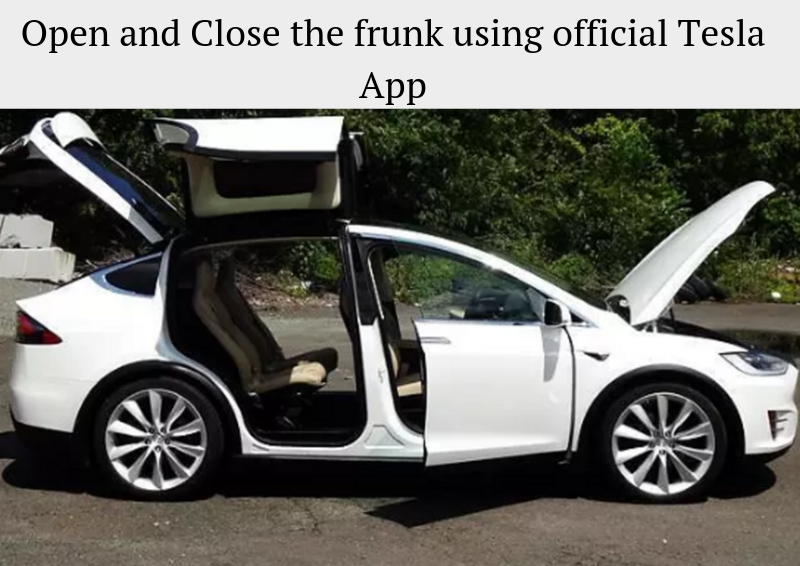 TESLA MODEL X ELECTRIC FRUNK 