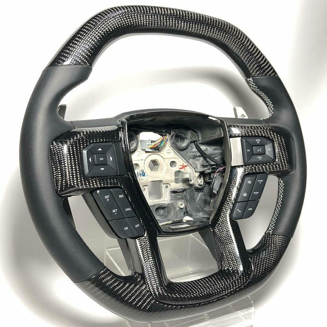 Ford Raptor Steering Wheel - CUSTOM , CARBON, LEATHER or ALCANTARA