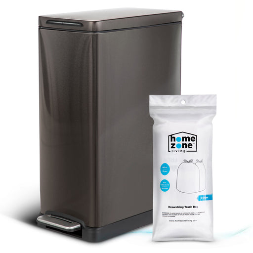13 Gallon Kitchen Trash Can, Dual Compartment Recycle Combo — Home