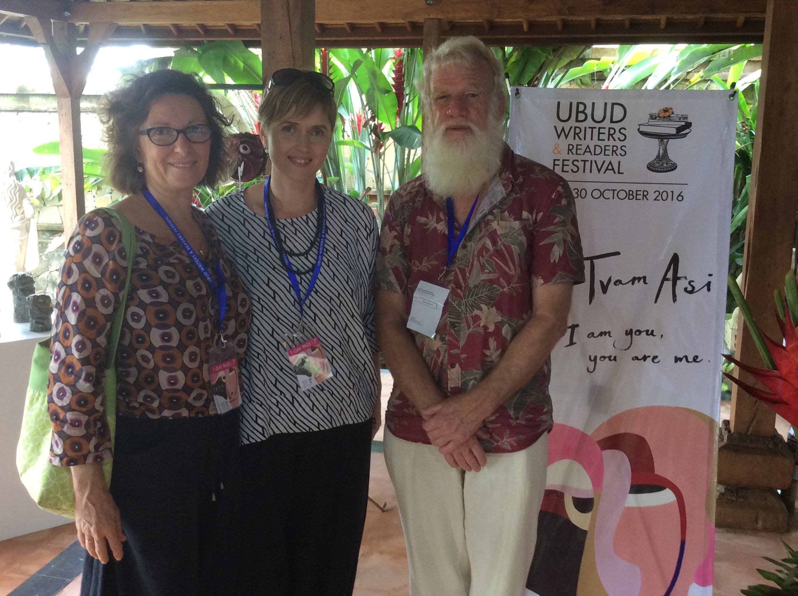 Bruce Pascoe with Magabala Senior Editor, Rachael Christensen and Marketing Manager, Lisa Burton