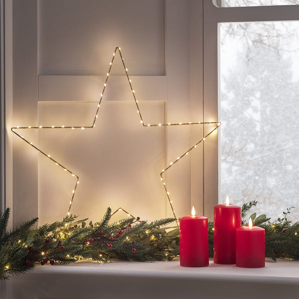 2m Pine & Red Berry Christmas Garland Micro Light Bundle | Lights4fun.co.uk