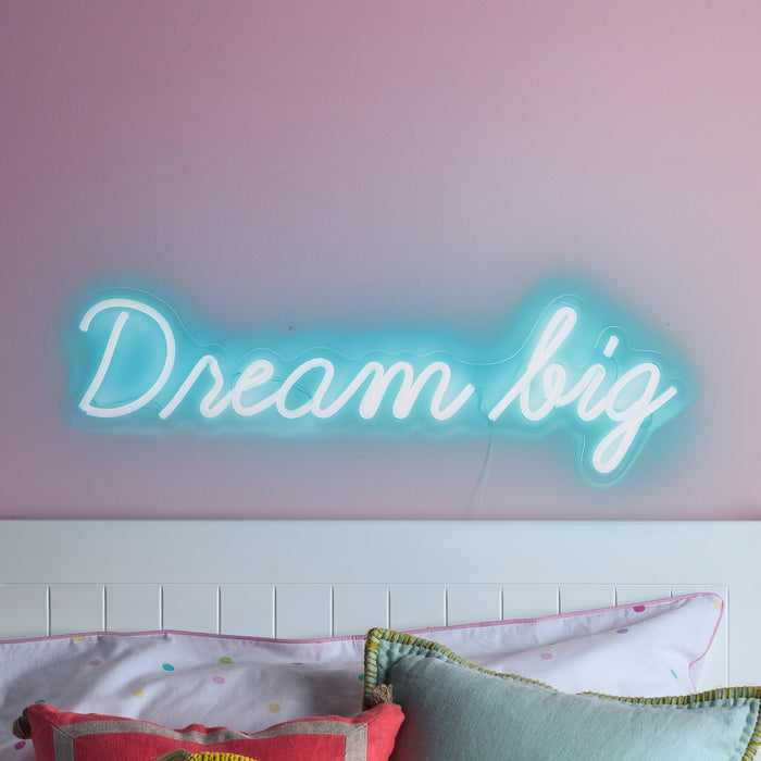 Dream Big Neon Sign Wall Light Lights4fun Co Uk