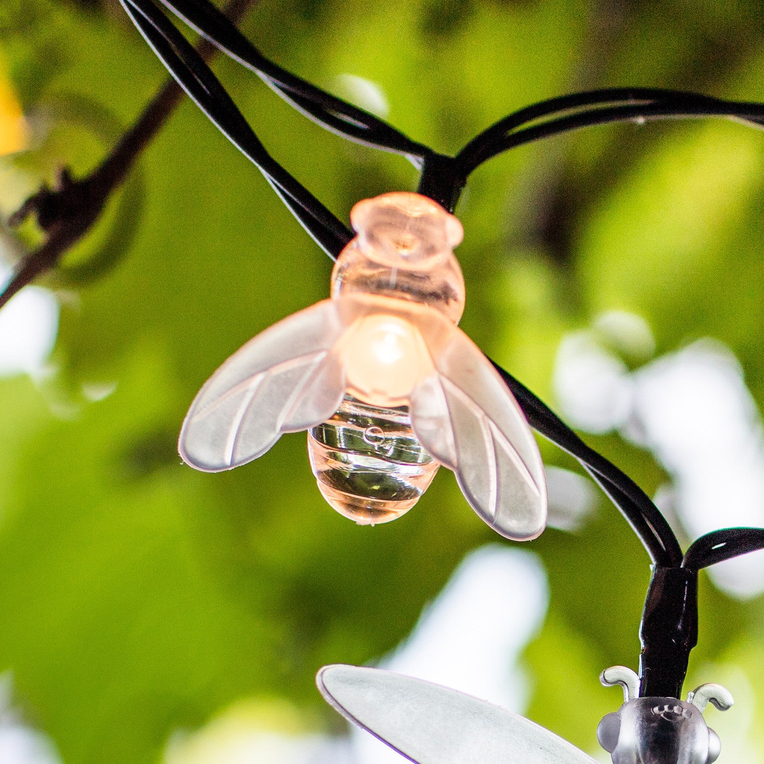 20 Firefly LED Solar Fairy Lights | Lights4fun.co.uk