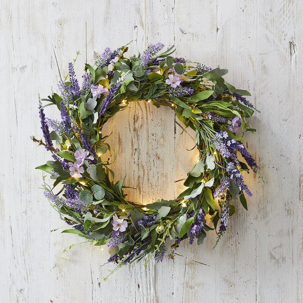 Lavender Lily of the Valley Wreath, Spring Wreaths for Front Door, Easter  Decor