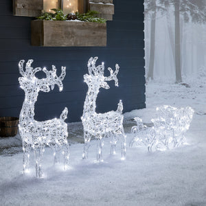 Light Up Reindeer | Outdoor Lighted Reindeer | Lights4fun.co.uk