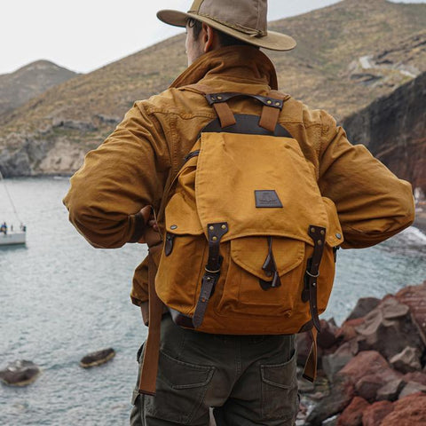 Waxed Canvas Travel Backpack at L.L. Bean