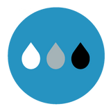 Catégories de dégâts d'eau Nettoyer l'icône grise noire