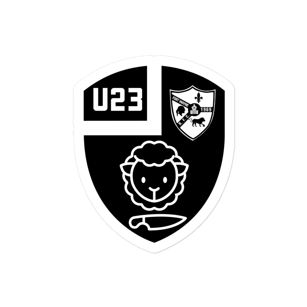 Black & Blue U23 Stickers