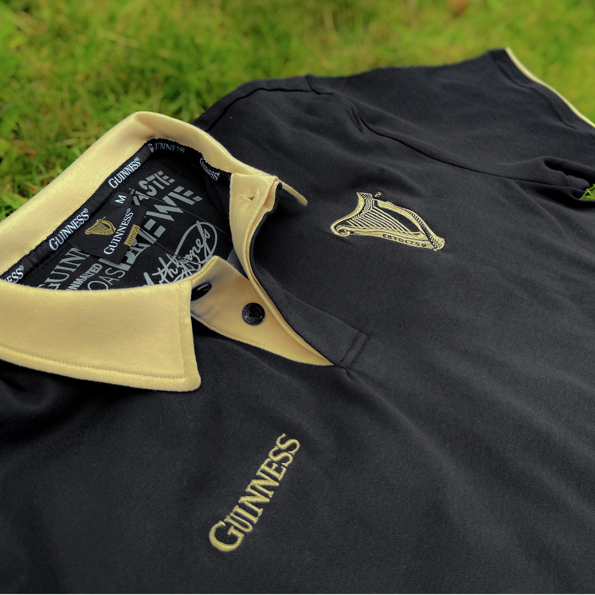 Guinness Black & Cream Traditional Short Sleeve Jersey