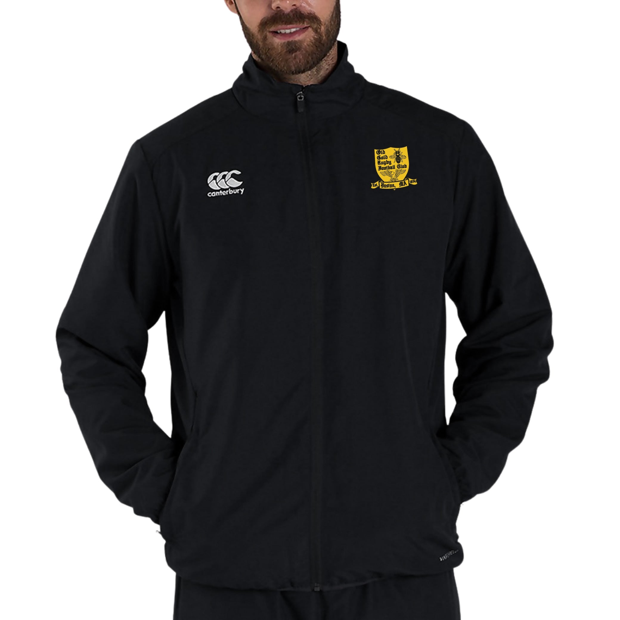 Old Gold RFC CCC Club Track Jacket