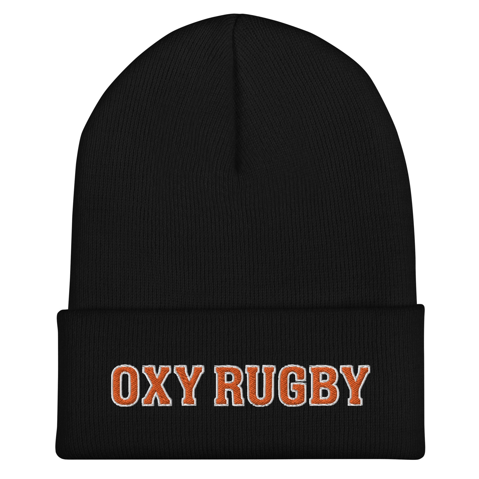 Oxy Rugby Text Logo Cuffed Beanie