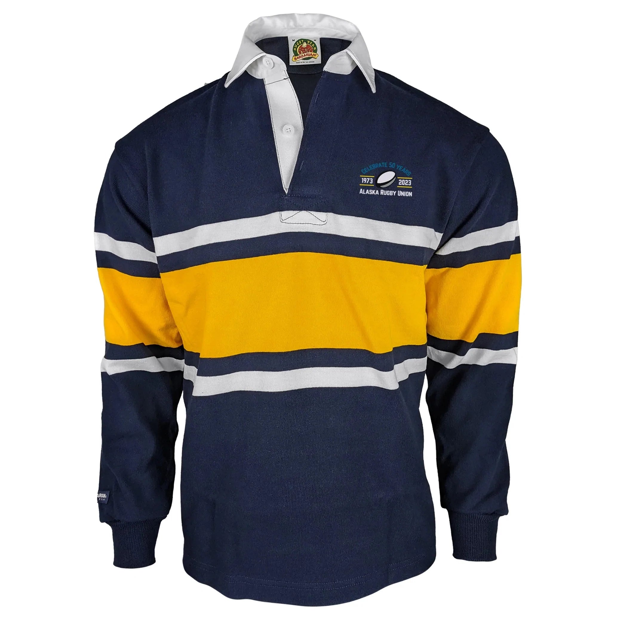 AKRU 50th Anniv. Collegiate Stripe Rugby Jersey