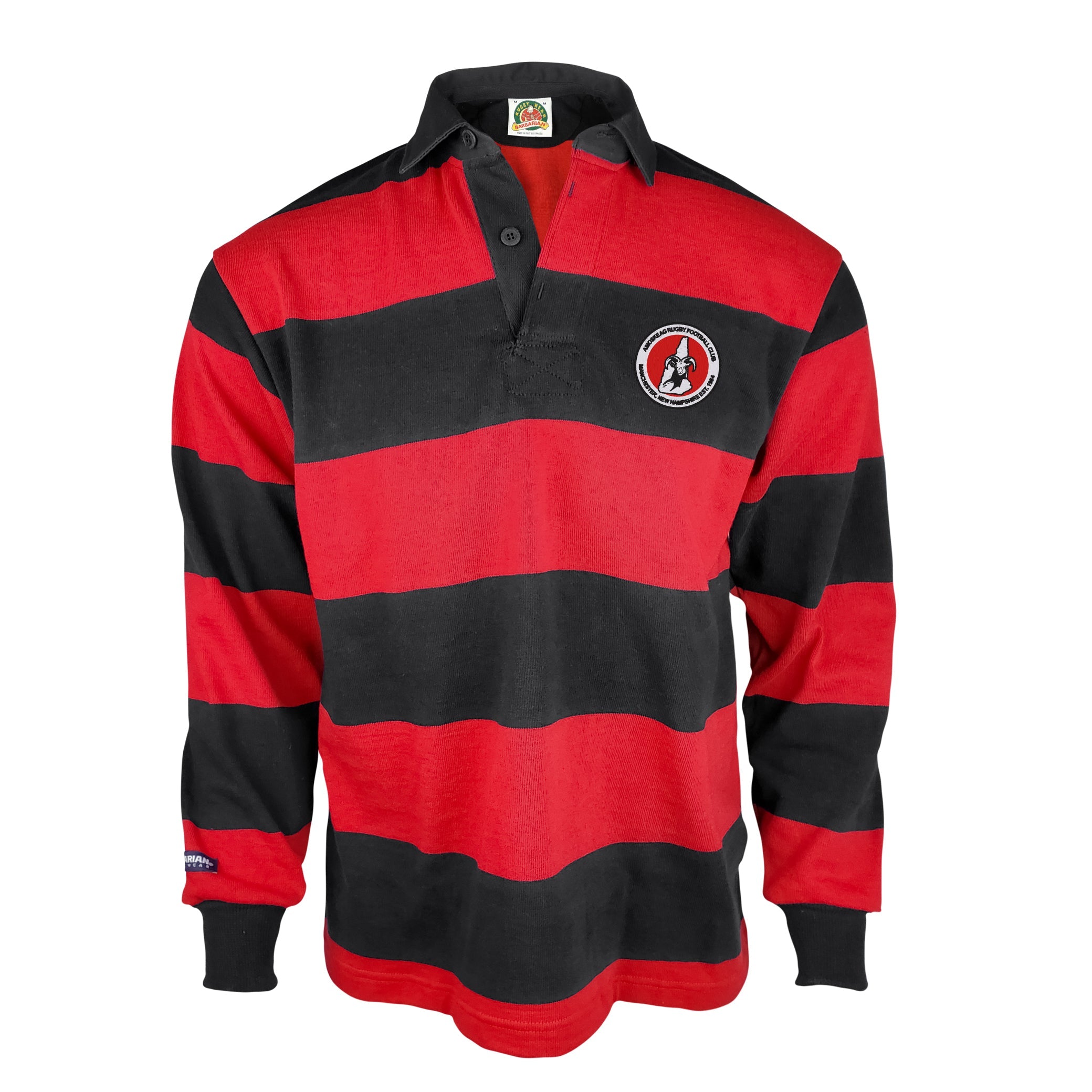 Amoskeag RFC Traditional 4 Inch Stripe Rugby Jersey