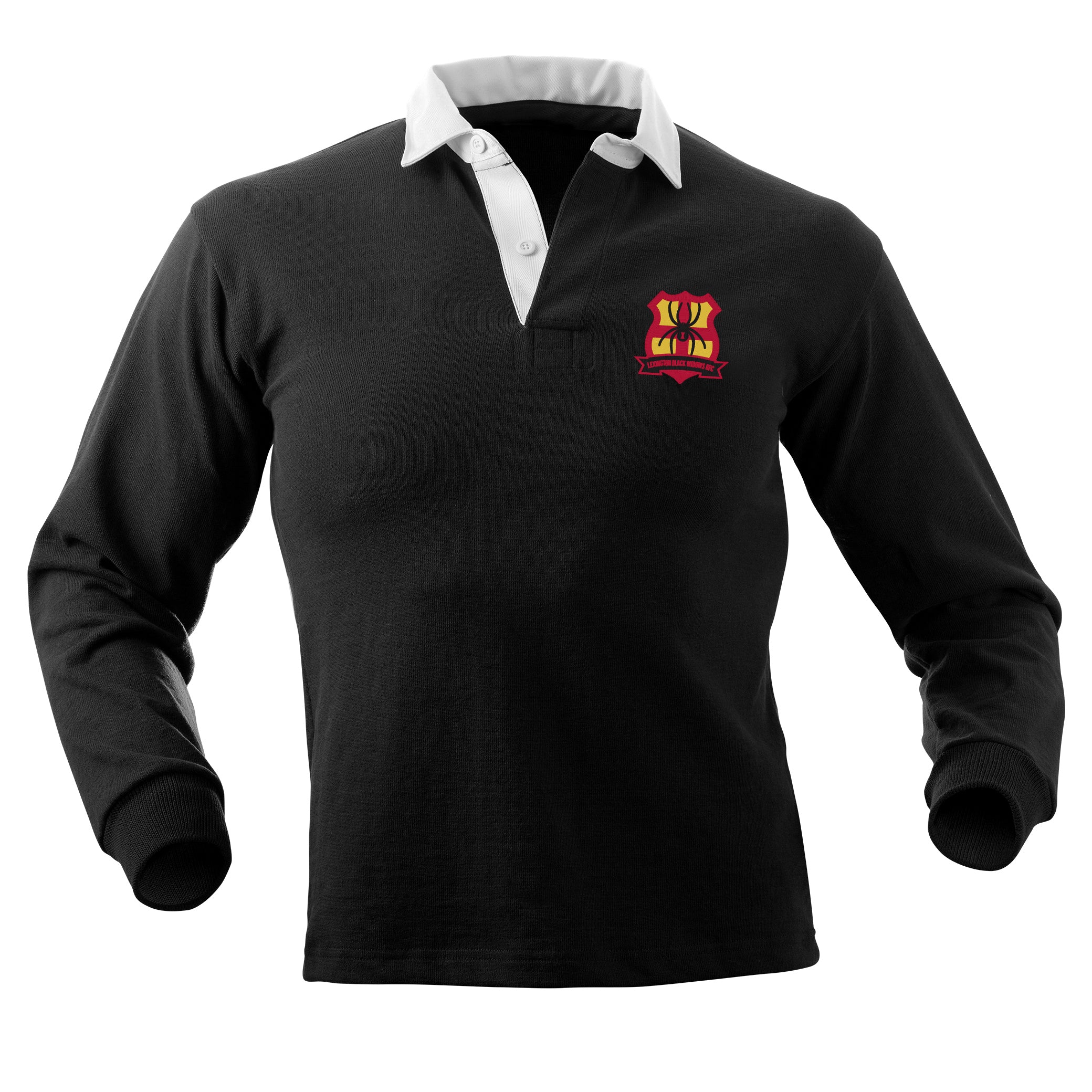 Black Widows RFC Solid Traditional Rugby Jersey