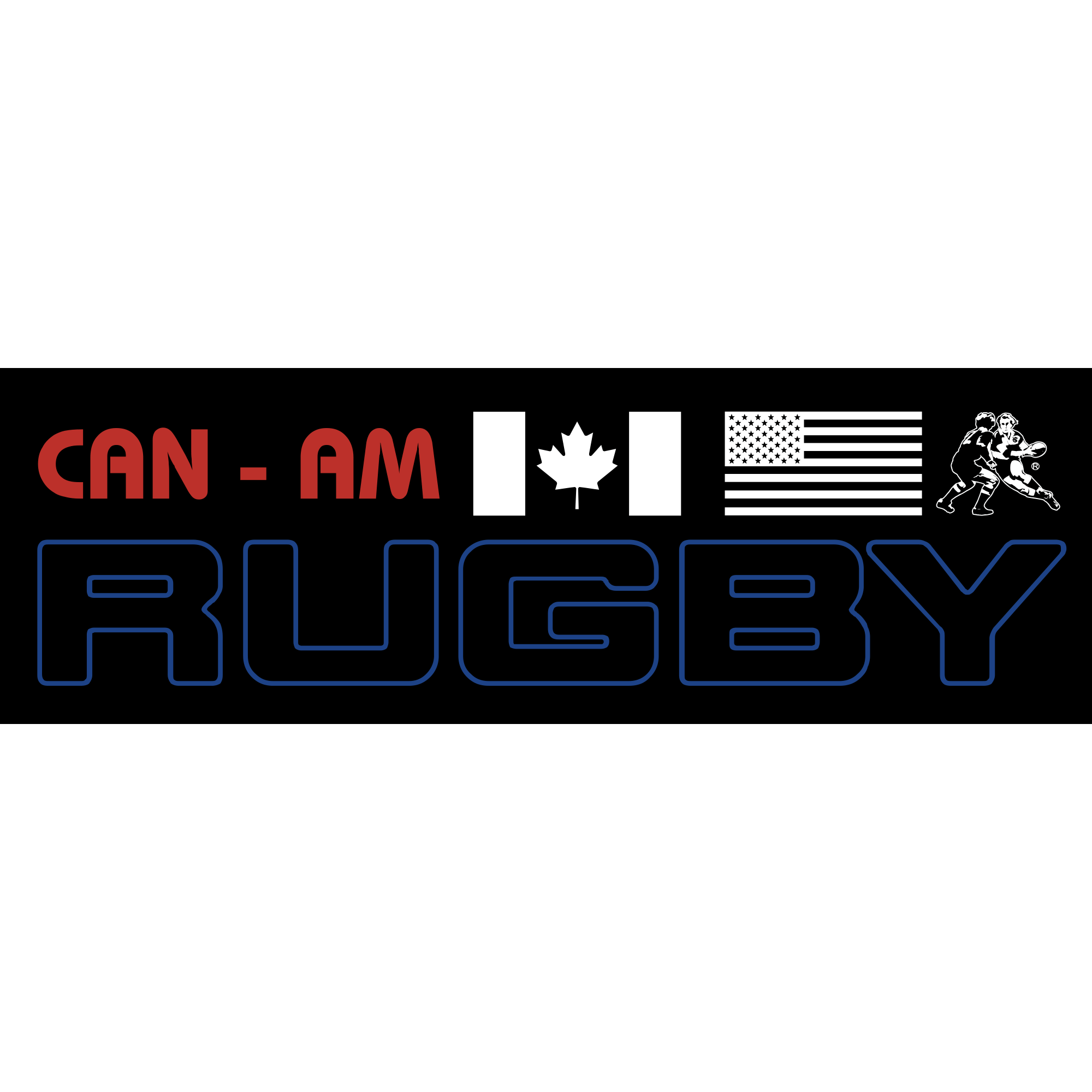 CAN-AM Rugby Flag Bumper Sticker