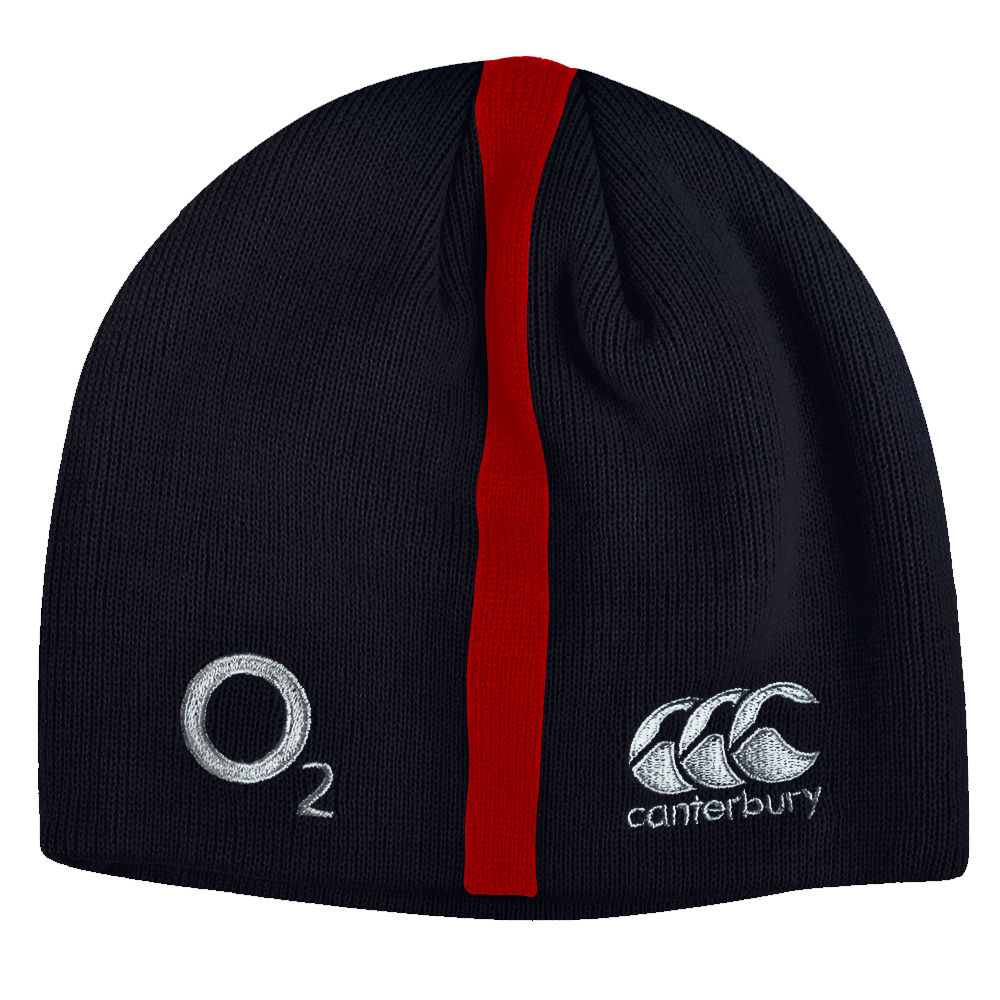 CCC England Rugby Fleece Red Stripe Beanie