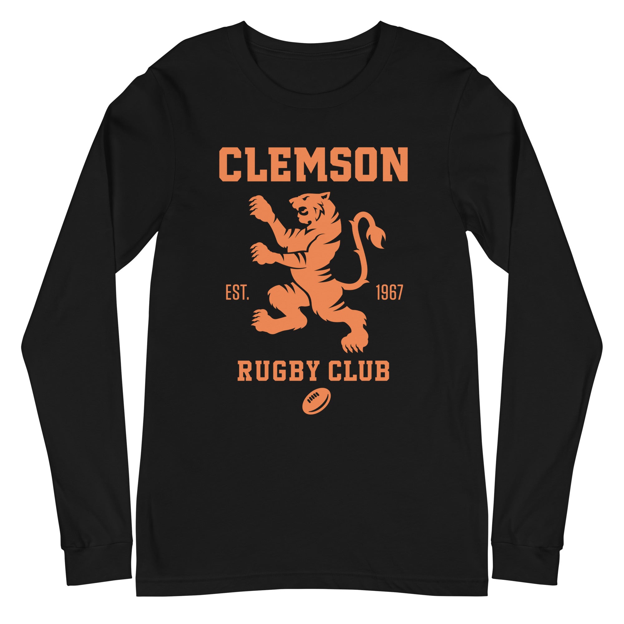 Clemson Rugby Logo Long Sleeve T-Shirt