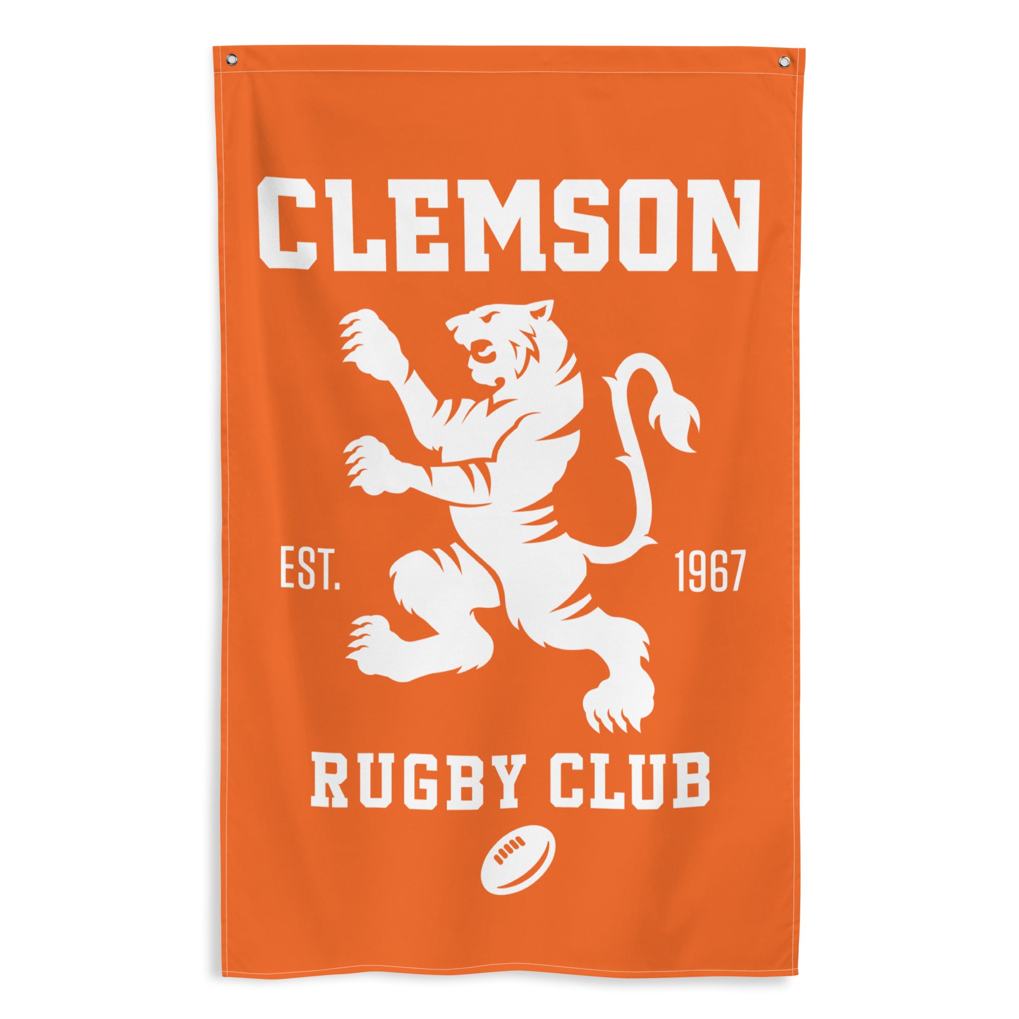 Clemson Rugby Club Wall Flag