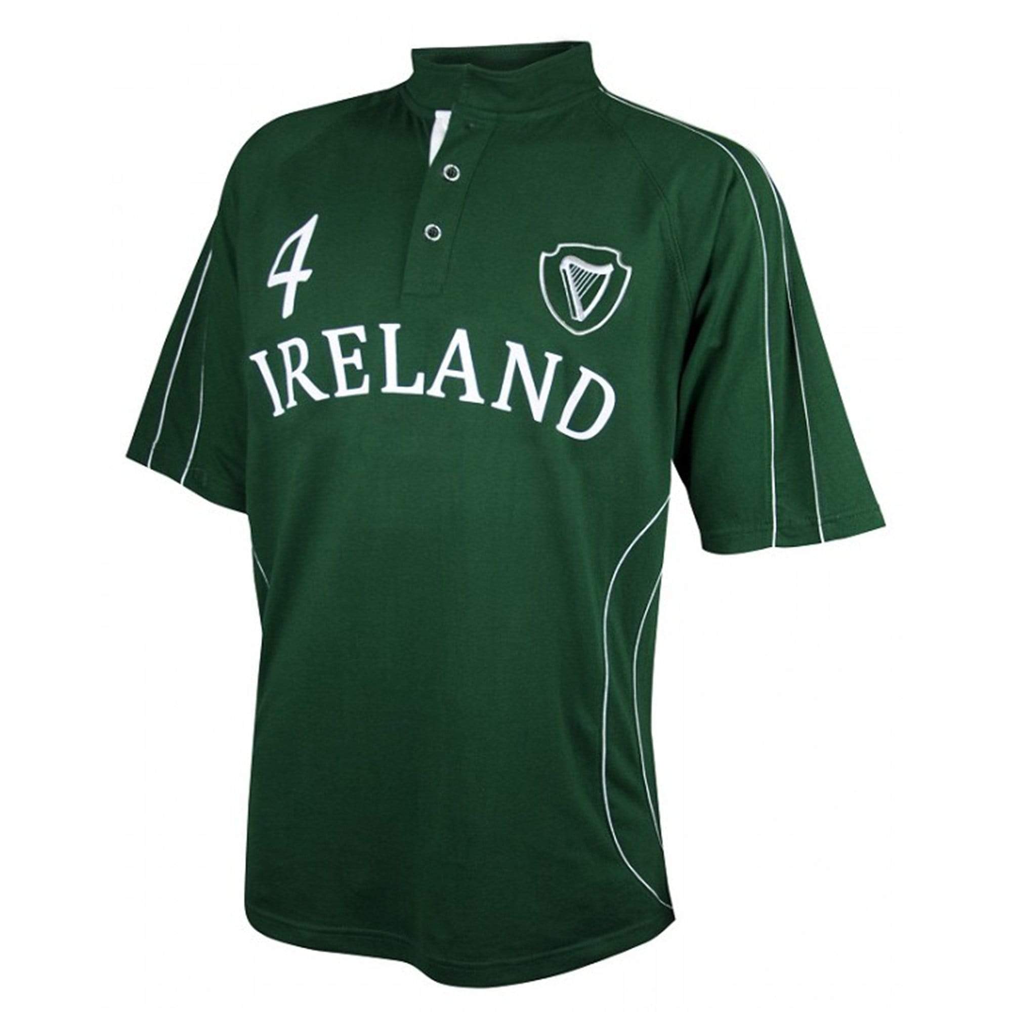 Croker Ireland Green Piping Rugby Jersey