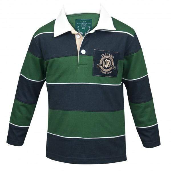 Croker Ireland Kids Striped Rugby Jersey