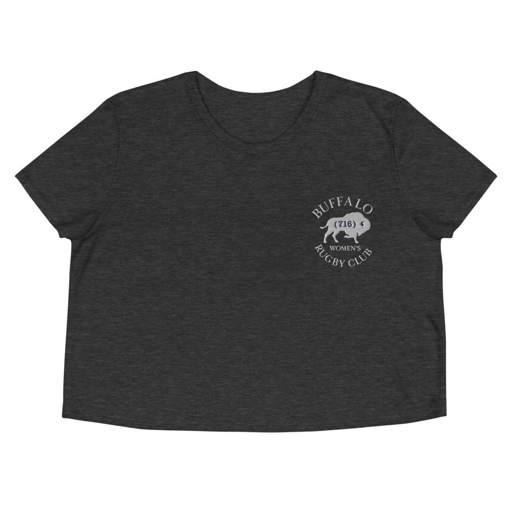 Buffalo Women's Rugby Embroidered Crop Tee