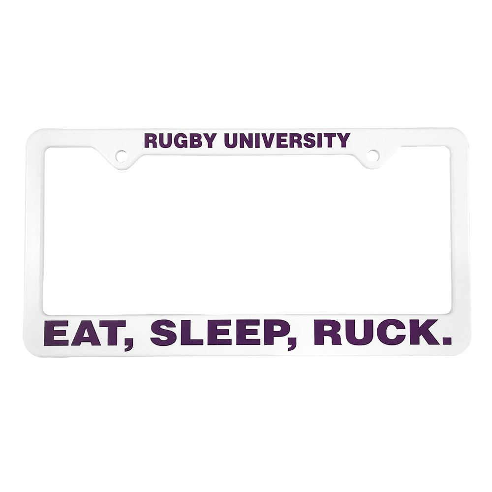 Eat Sleep Ruck License Plate Frame