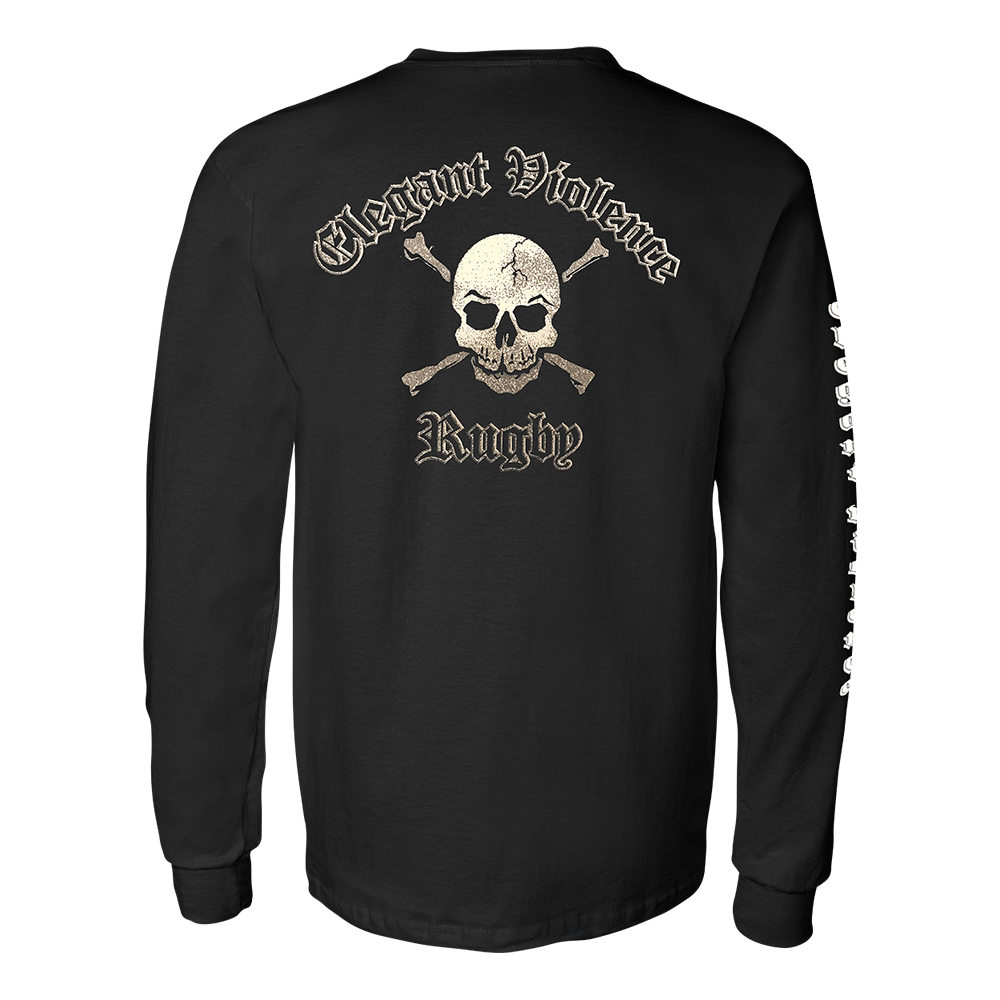 Elegant Violence Rugby Skull LS T-Shirt