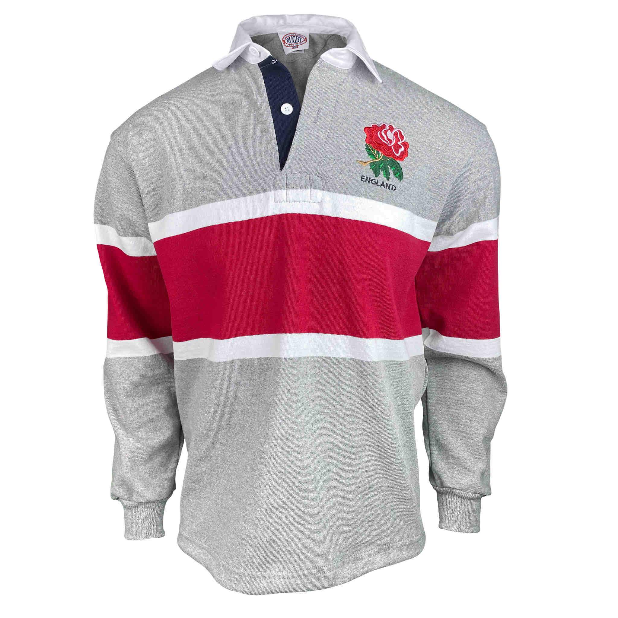 England Grey Stripe Jersey - Rugby Imports