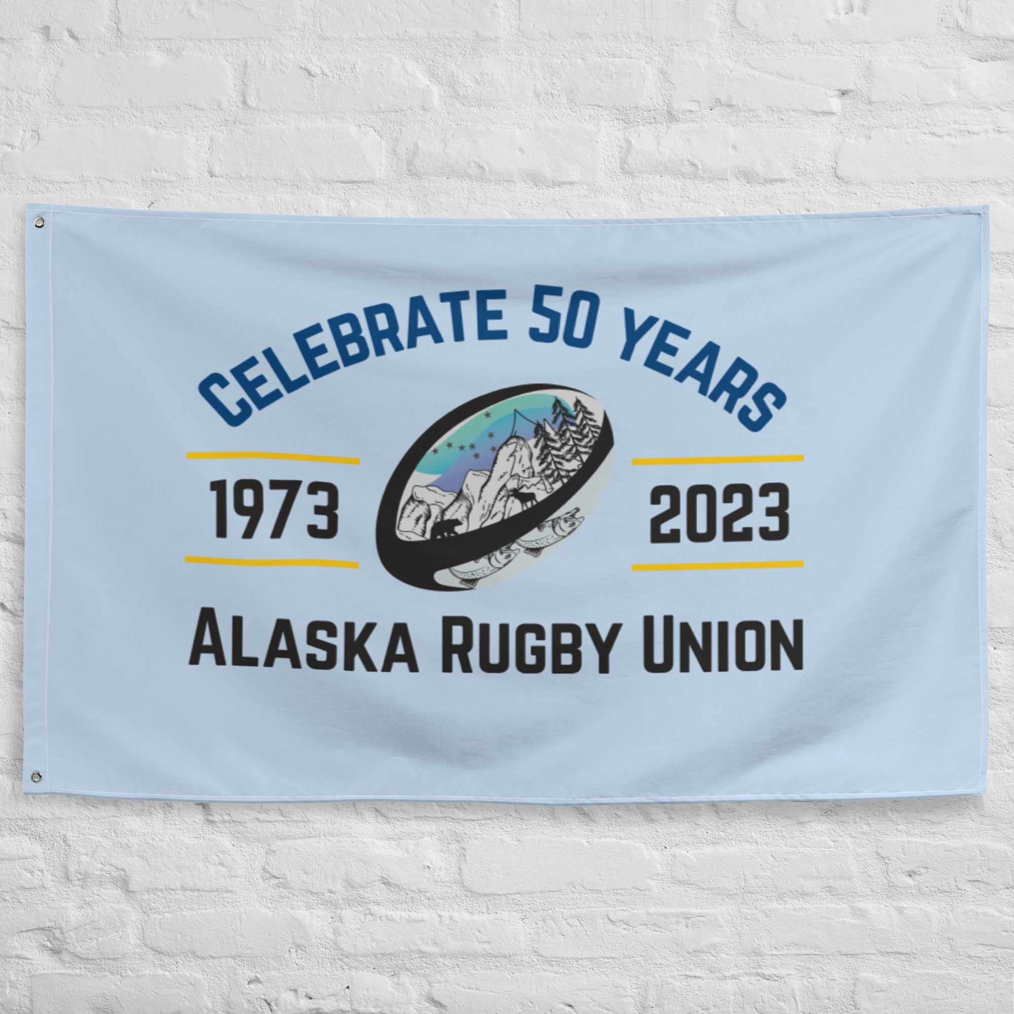 AKRU 50th Anniversary Wall Flag