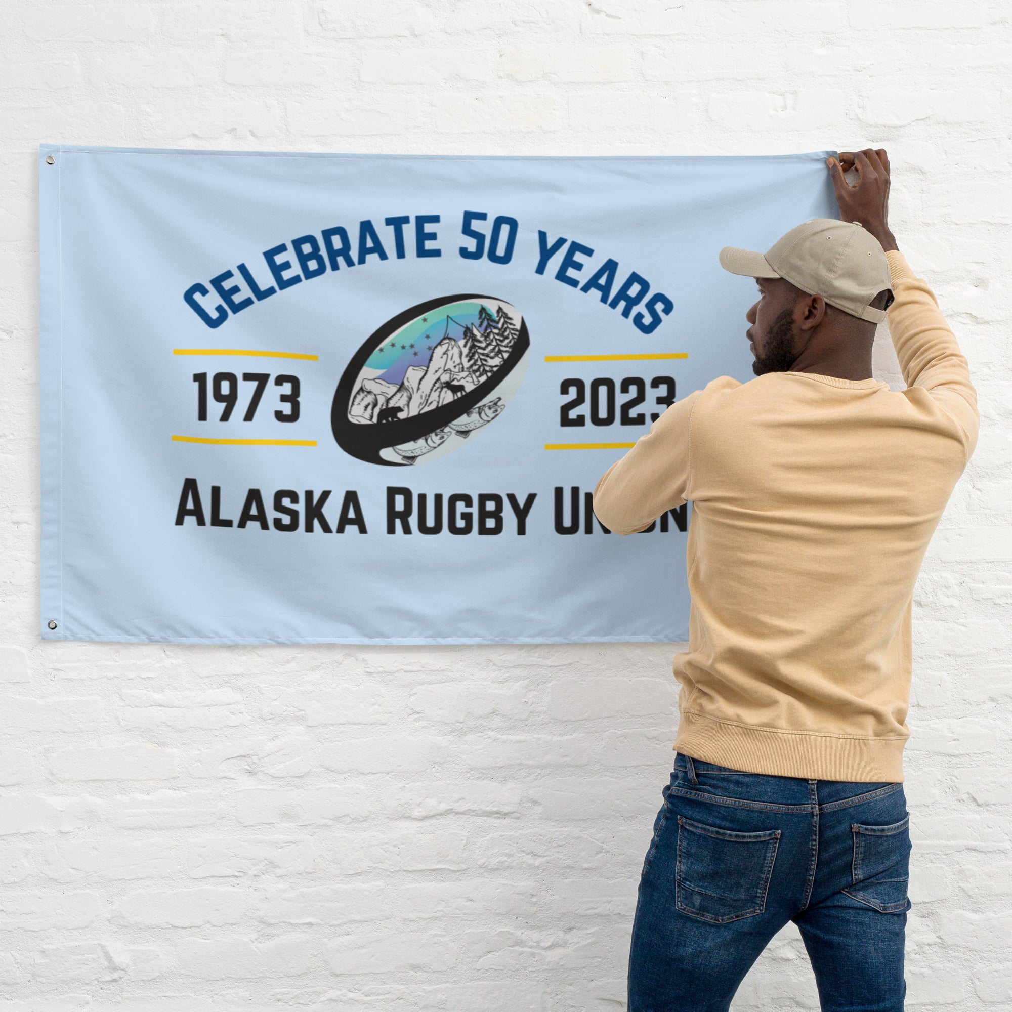 AKRU 50th Anniversary Wall Flag