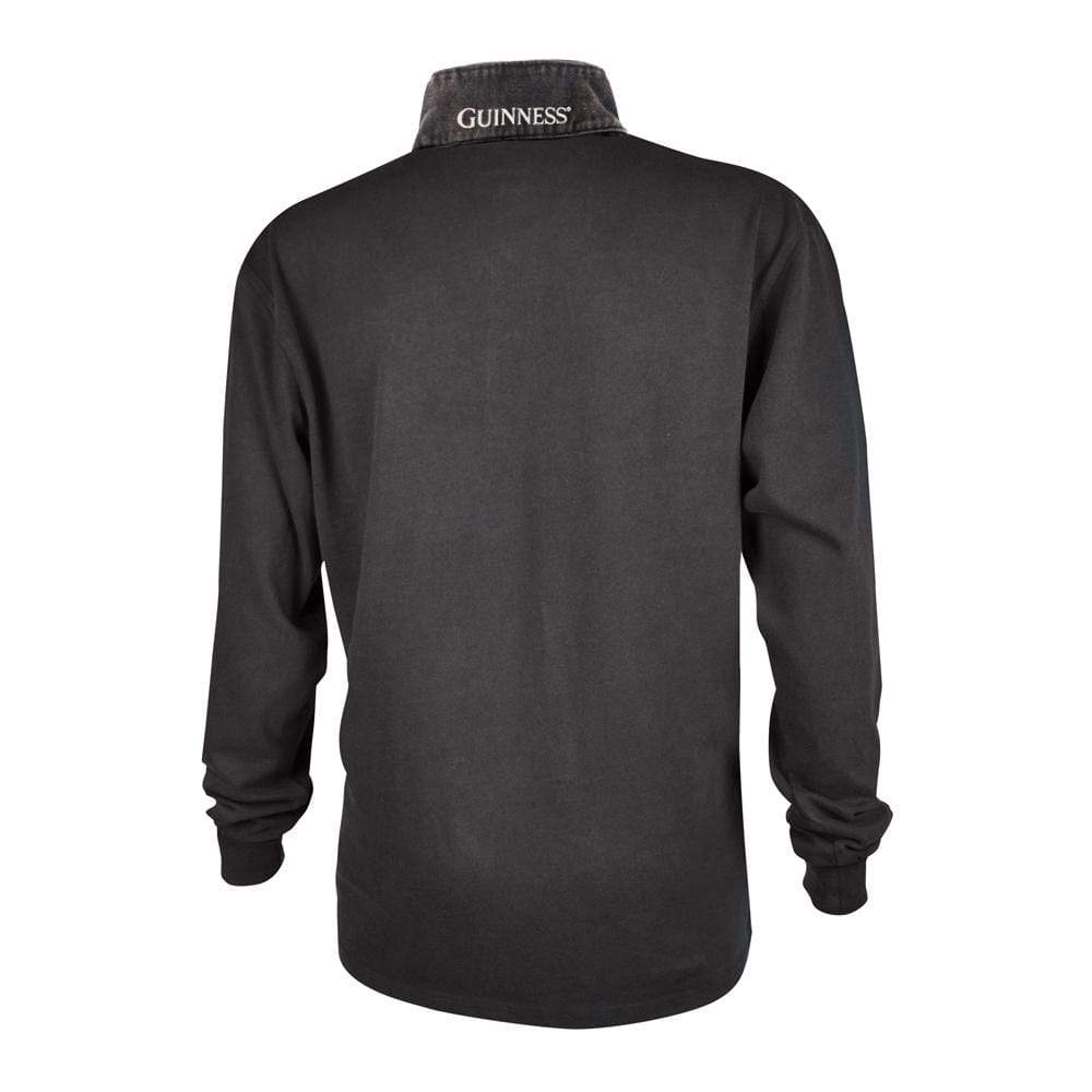 Guinness Classic Black Washed Rugby Jersey