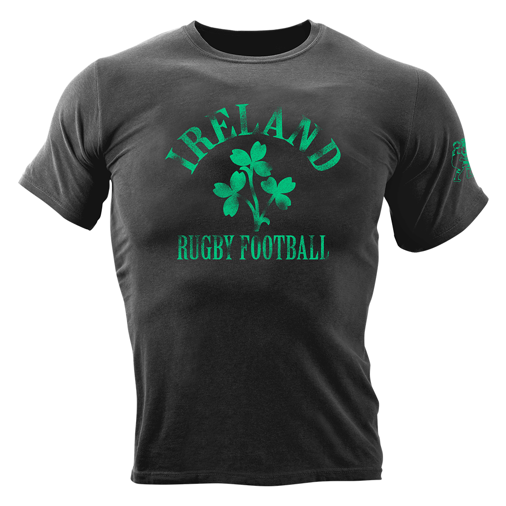 Ireland Rugby Logo T-Shirt - Black