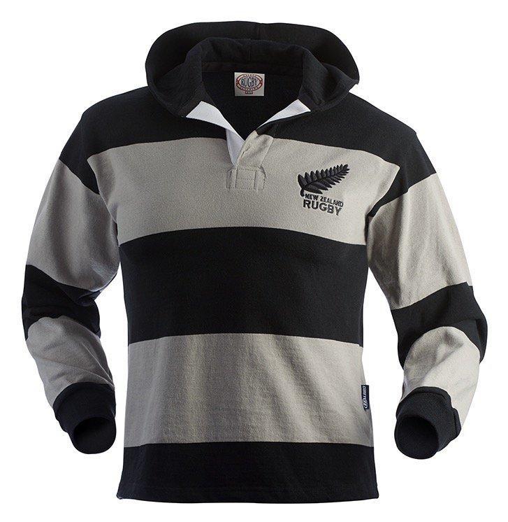 Ideaal Getuigen Malaise New Zealand Hooded Rugby Jersey - Rugby Imports