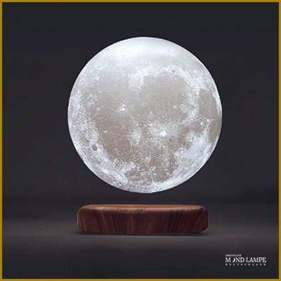 Frei schwebender Mond - Tischlampe und Dekoartikel