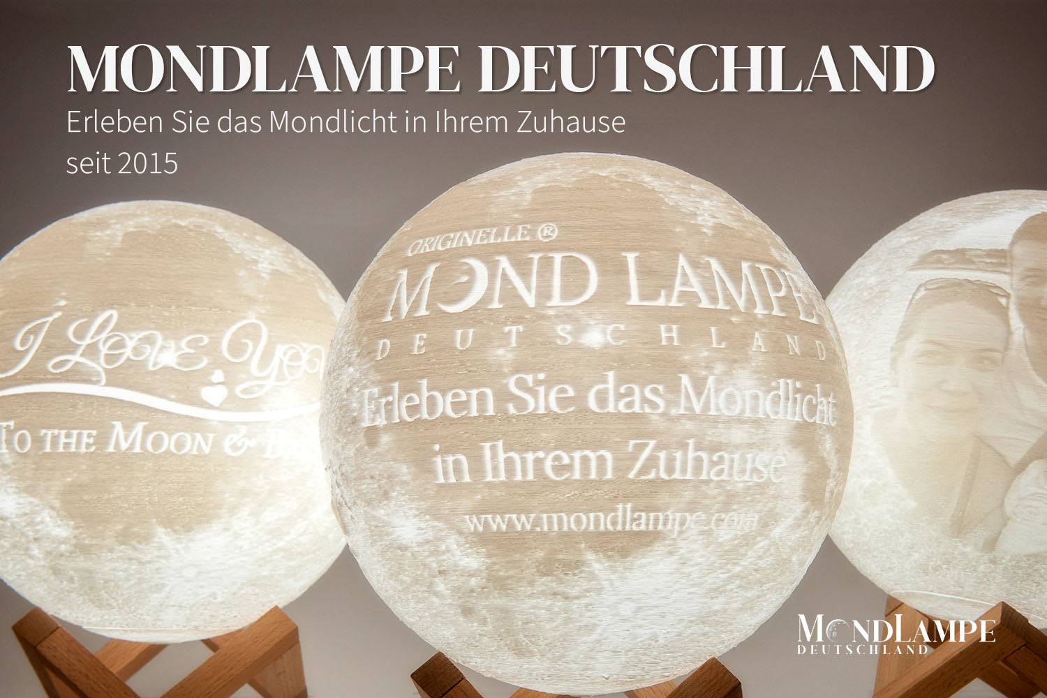 Mondlampe mit Foto