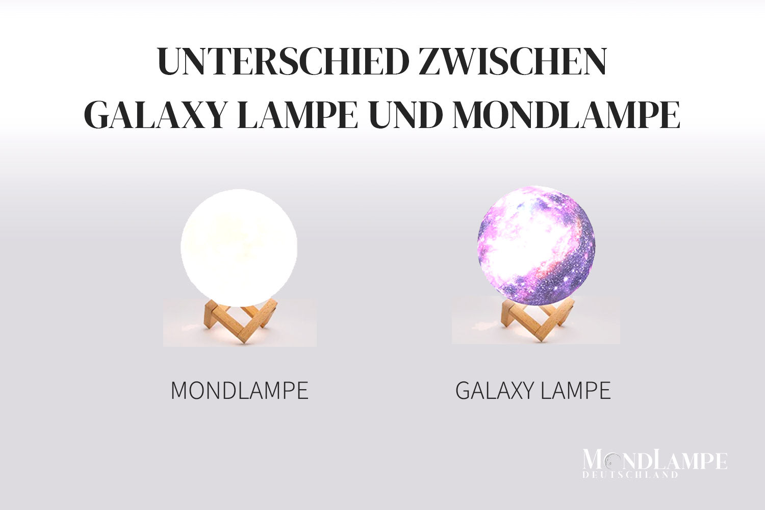Unterschied der Galaxy Lampe und Mondlampe
