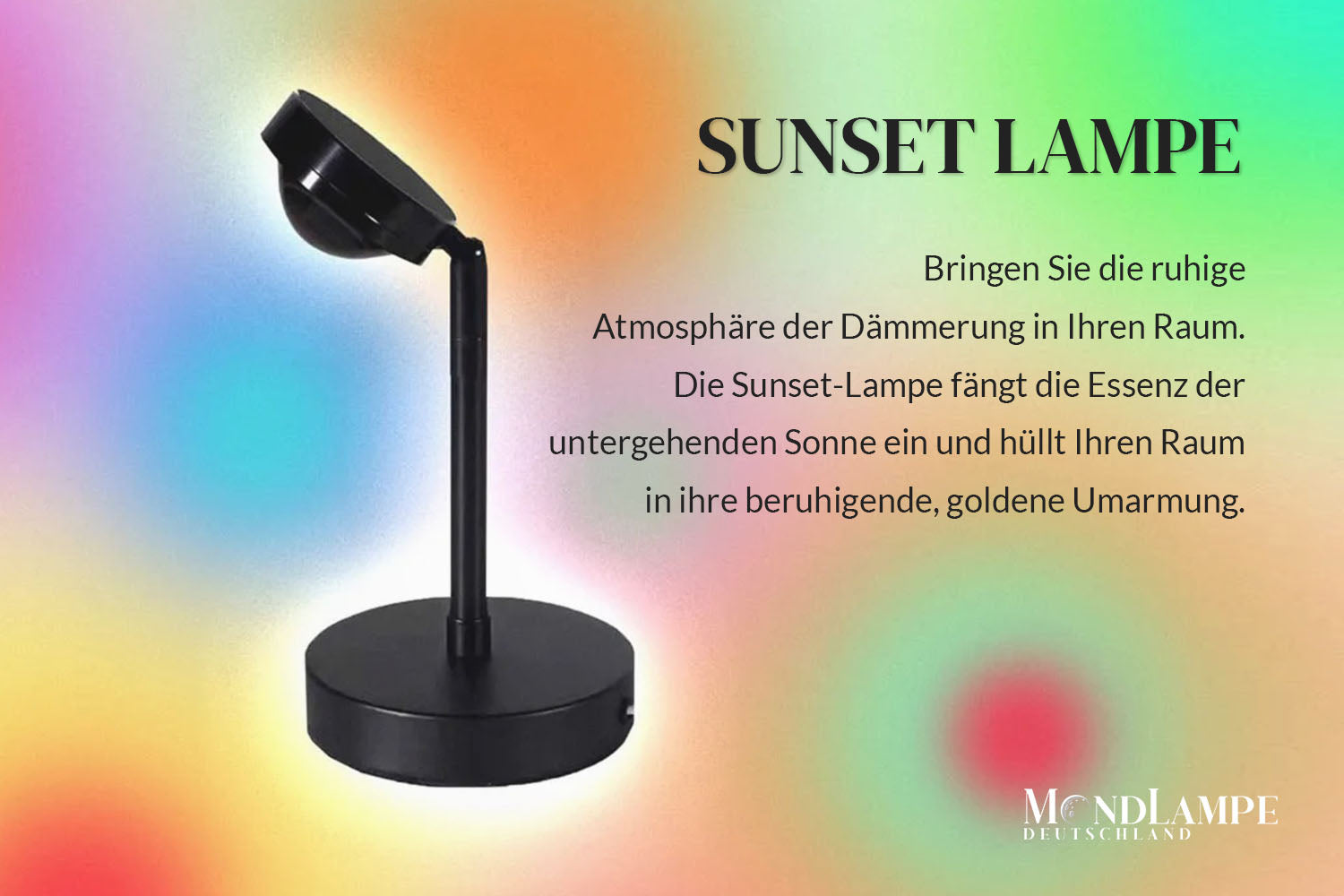 Sonnenuntergangs Lampe