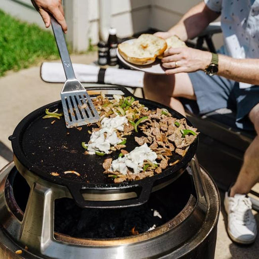 Solo Stove Large Cast Iron Wok for Bonfire and Yukon Wood Burning Fire Pits