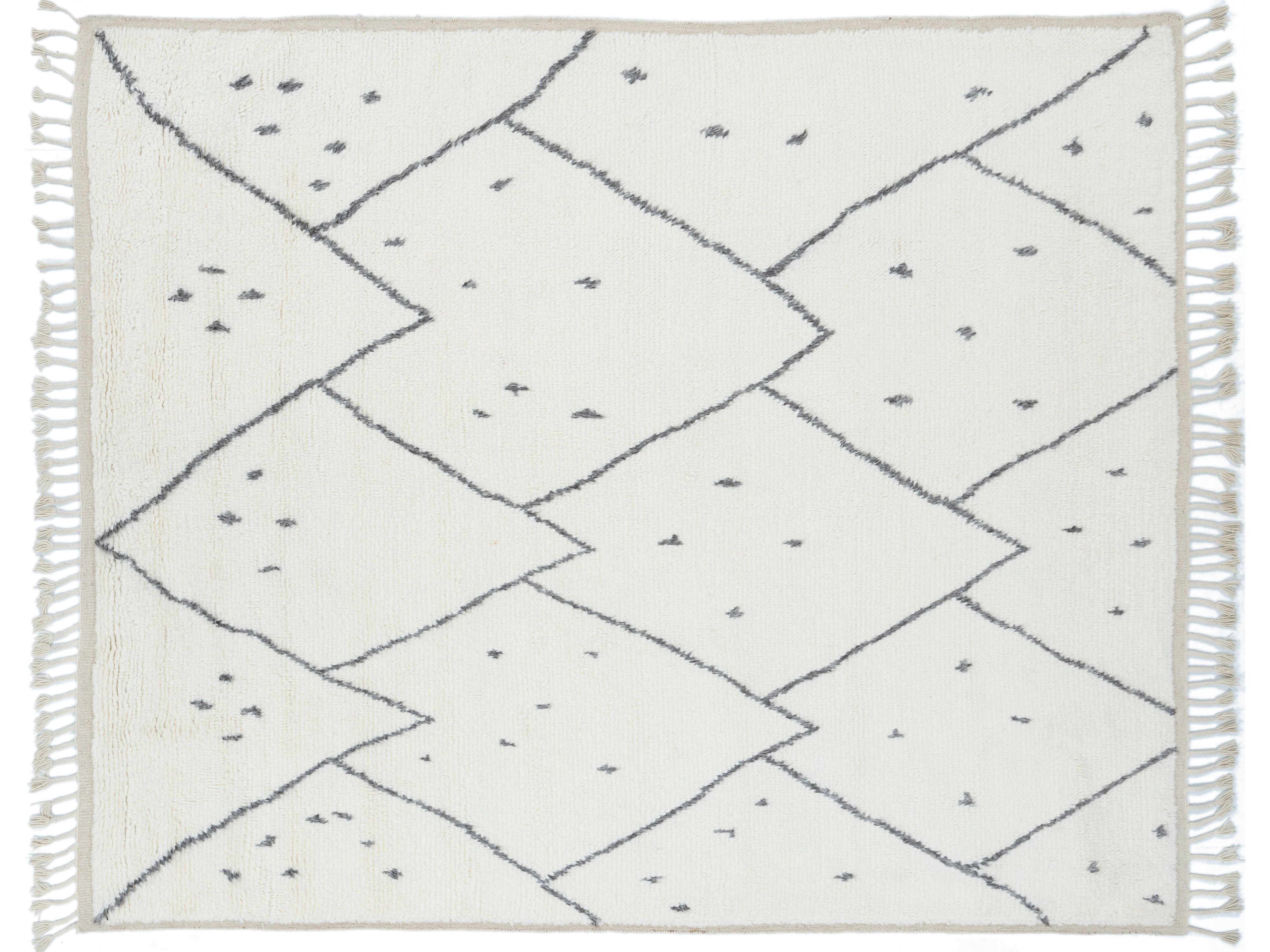 Modern Safi Collection Wool Rug 8 X 10