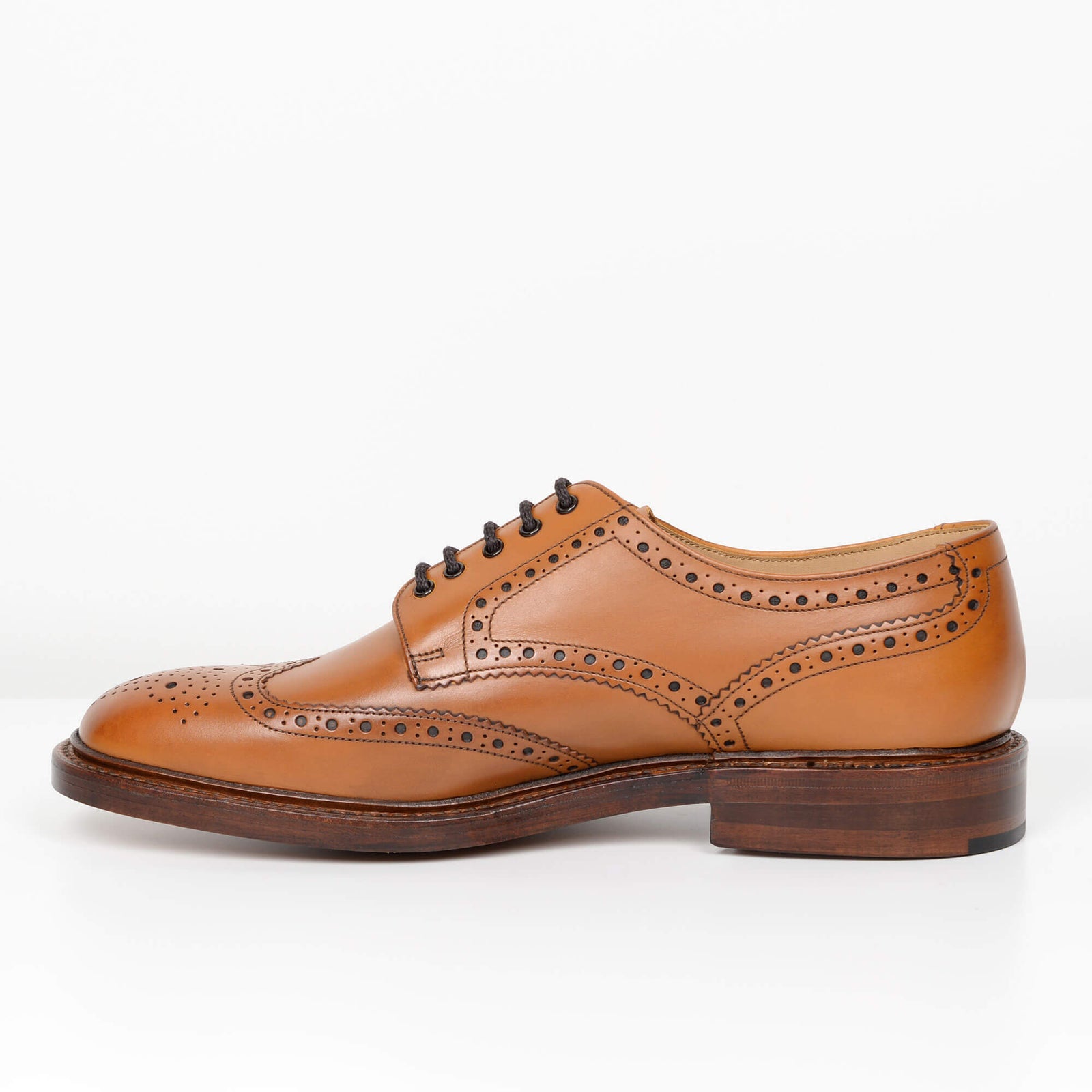 Tan Chester Loake Derby Brogues from Quarter & Last