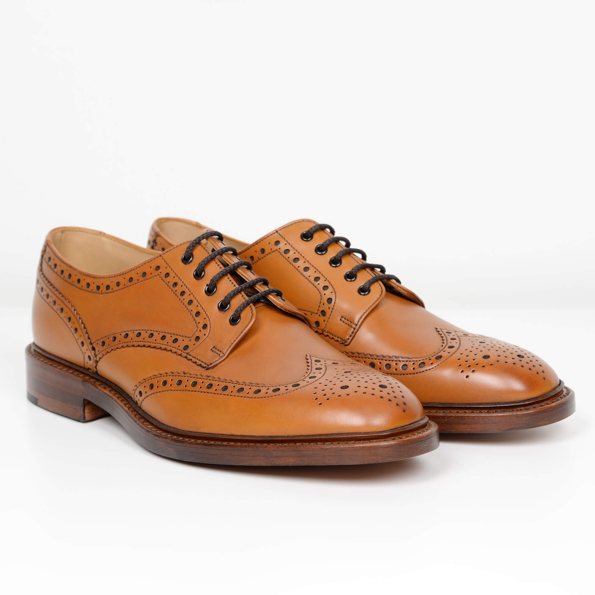 Tan Chester Loake Derby Brogues from Quarter & Last